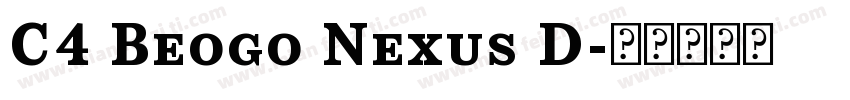 C4 Beogo Nexus D字体转换